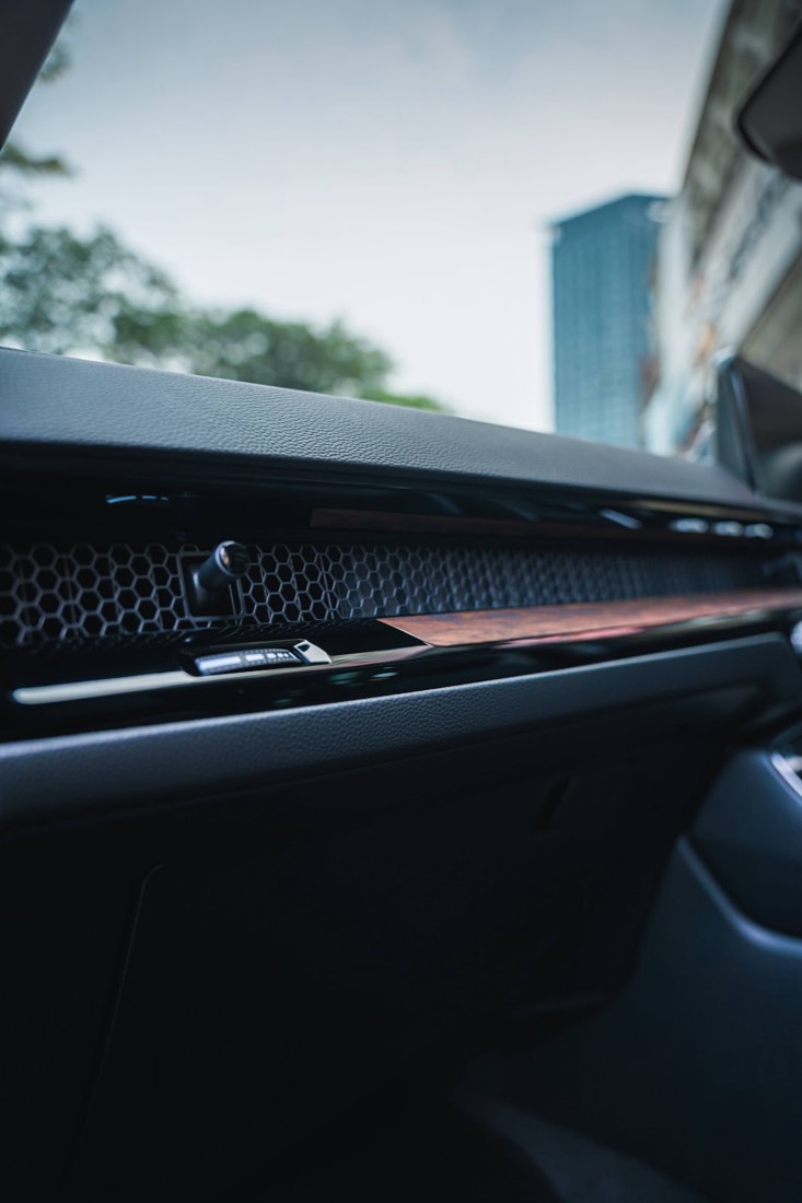 Detailed dashboard interior at BROCOATING