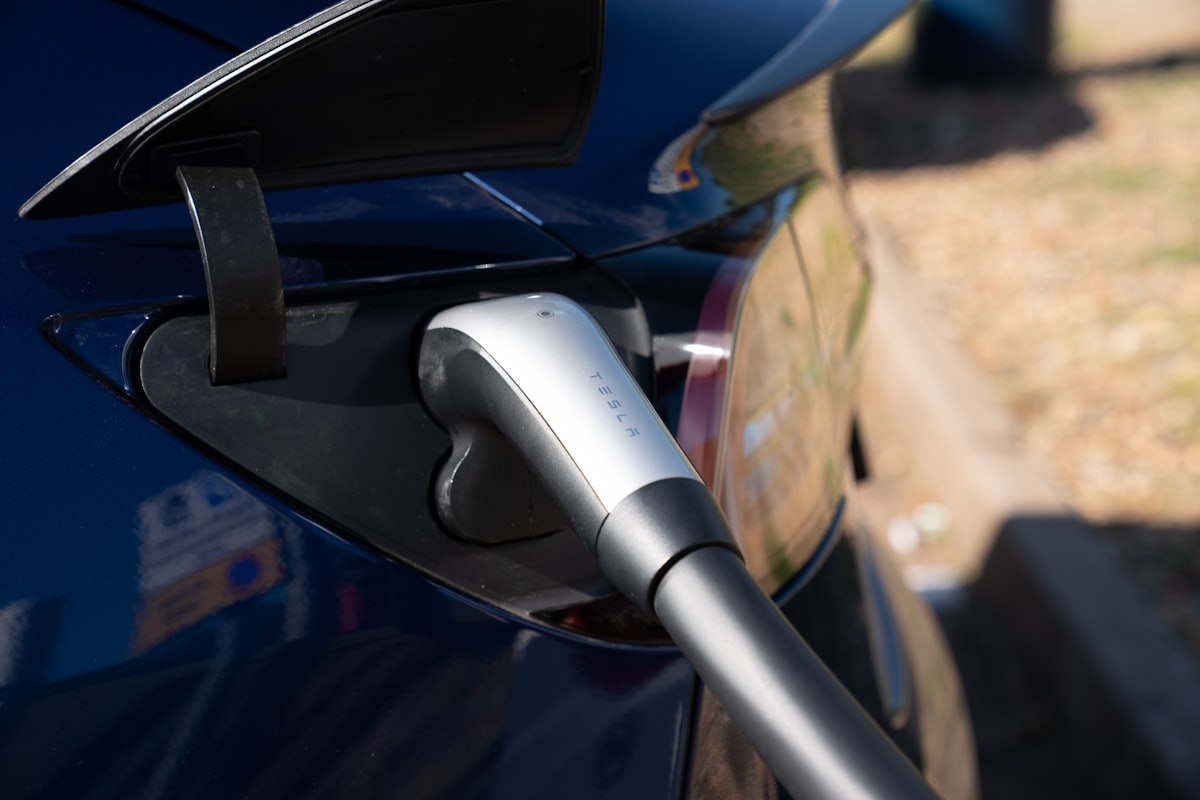 Charging port of an electric car
