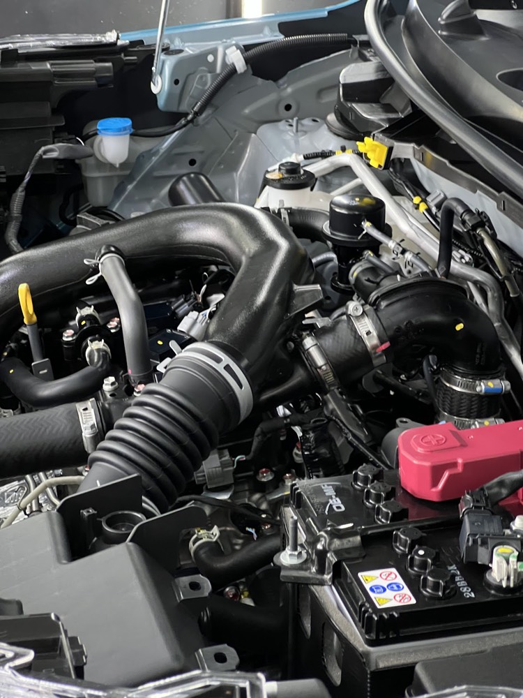 Detailed engine bay after cleaning at OTOWORX